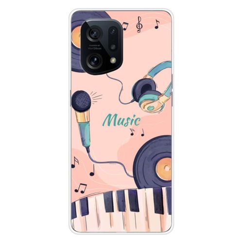 Coque En Silicone - Compatible Oppo Find X5 - Design Accords En Couleur