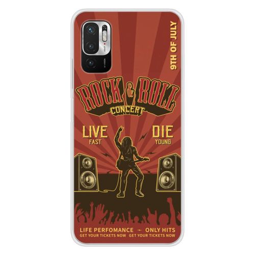 Coque En Silicone - Compatible Xiaomi Redmi Note 10, Xiaomi Redmi Note 10s - Design Rock And Roll