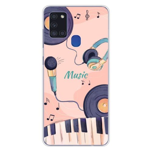 Coque En Silicone - Compatible Samsung Galaxy A21s - Design Accords En Couleur