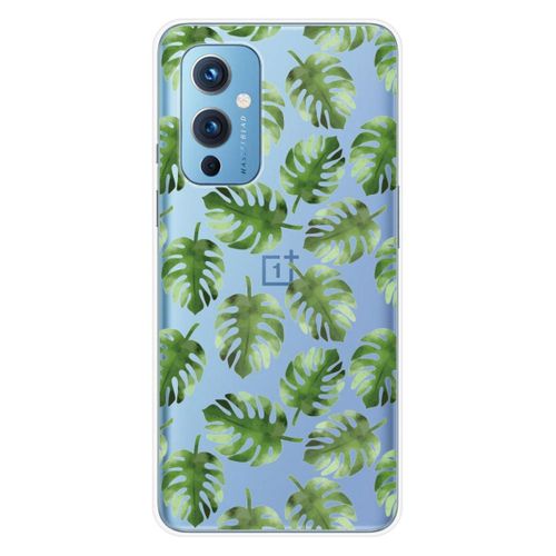 Coque En Silicone - Compatible Oneplus 9 - Design Feuilles De Monstera