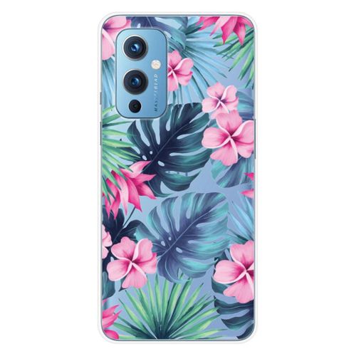 Coque En Silicone - Compatible Oneplus 9 - Design Tropical Aquarelle