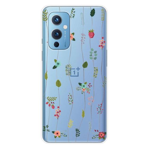 Coque En Silicone - Compatible Oneplus 9 - Design Montee De Fleurs