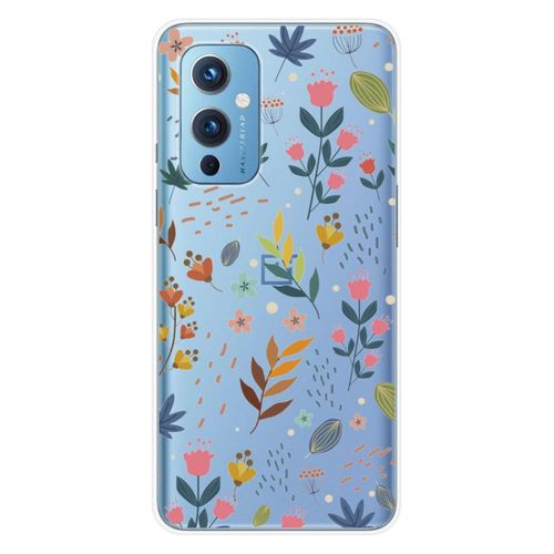 Coque En Silicone - Compatible Oneplus 9 - Design Fleurs Colorees