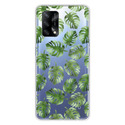 Coque En Silicone - Compatible Oppo A74 4g - Design Feuilles De Monstera