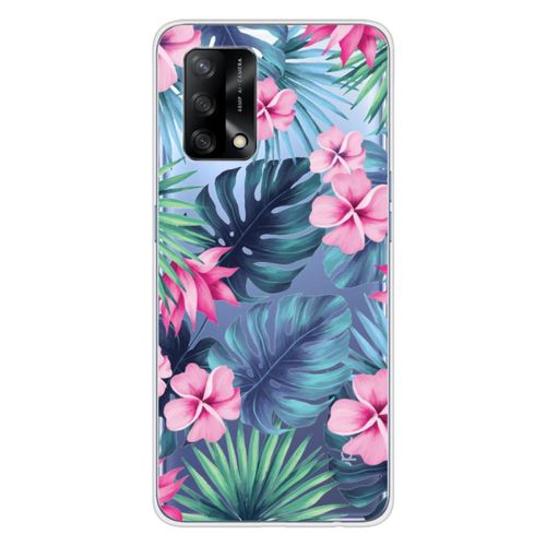 Coque En Silicone - Compatible Oppo A74 4g - Design Tropical Aquarelle