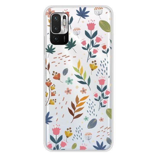 Coque En Silicone - Compatible Xiaomi Redmi Note 10, Xiaomi Redmi Note 10s - Design Fleurs Colorees