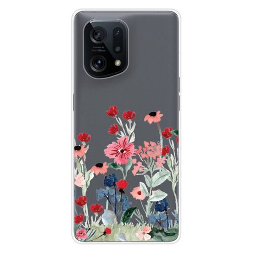 Coque En Silicone - Compatible Oppo Find X5 - Design Printemps En Fleurs