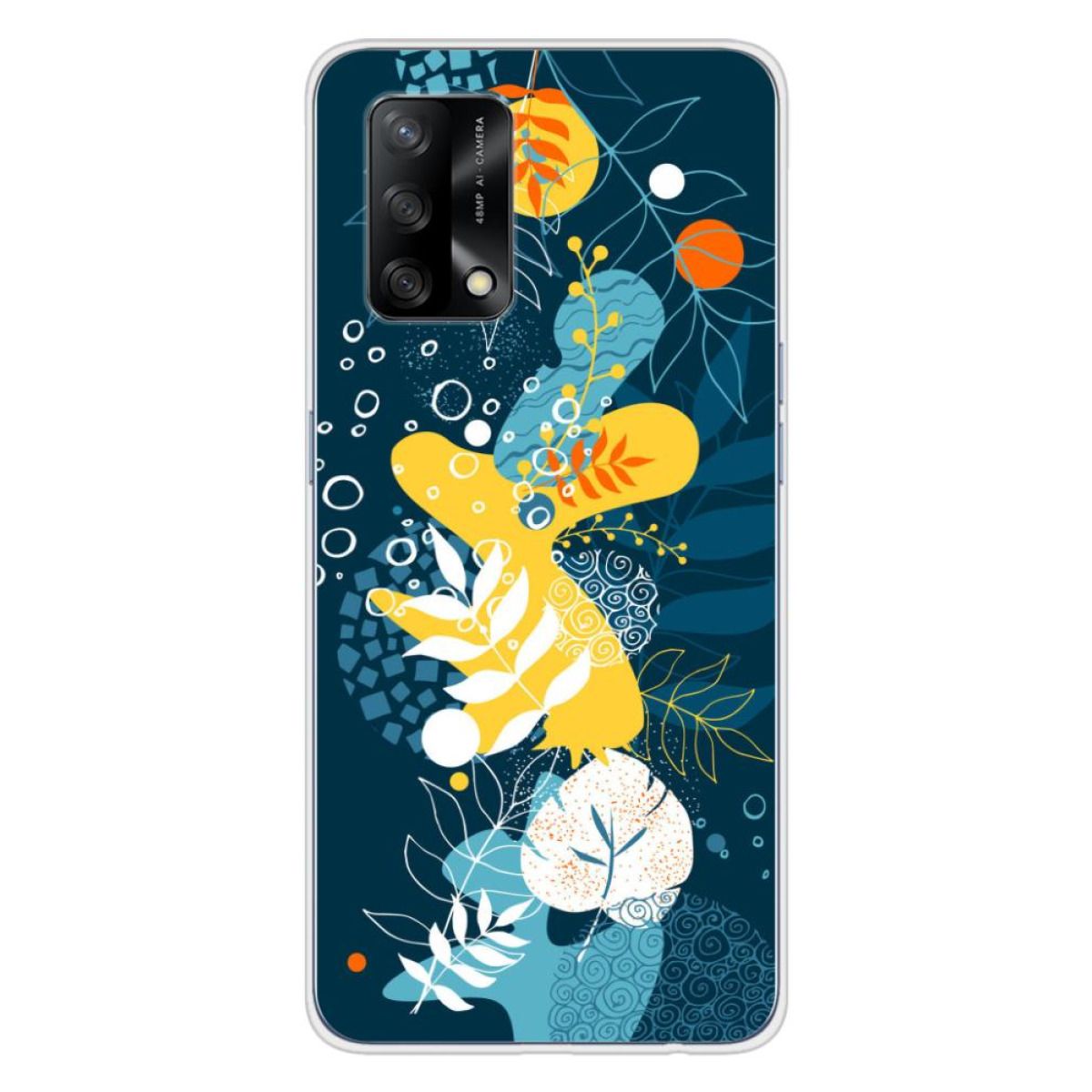 Coque En Silicone - Compatible Oppo A74 4g - Design Sea Flowers