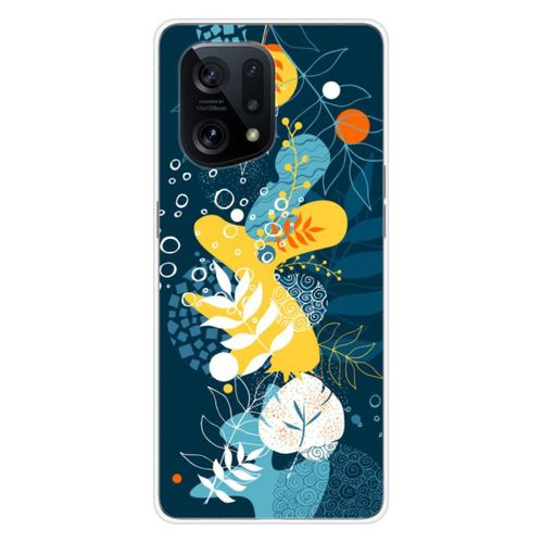 Coque En Silicone - Compatible Oppo Find X5 - Design Sea Flowers