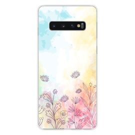 Coque En Silicone - Compatible Samsung Galaxy S10 5g - Design Watercolor Flowers