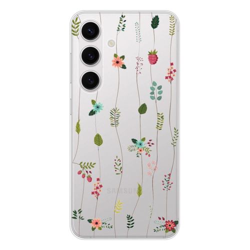 Coque En Silicone - Compatible Samsung Galaxy S24, Samsung Galaxy S25 - Design Montee De Fleurs