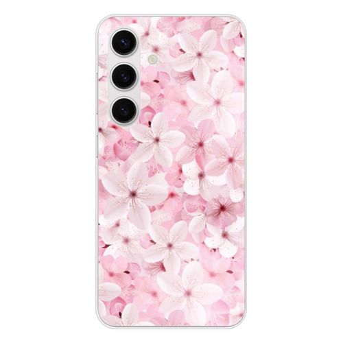 Coque En Silicone - Compatible Samsung Galaxy S24, Samsung Galaxy S25 - Design Sakura