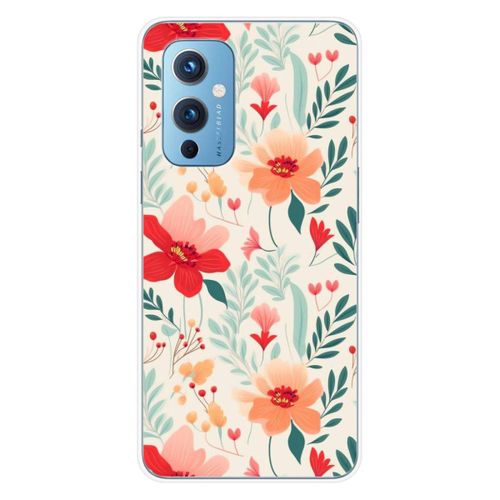 Coque En Silicone - Compatible Oneplus 9 - Design Flower Wall