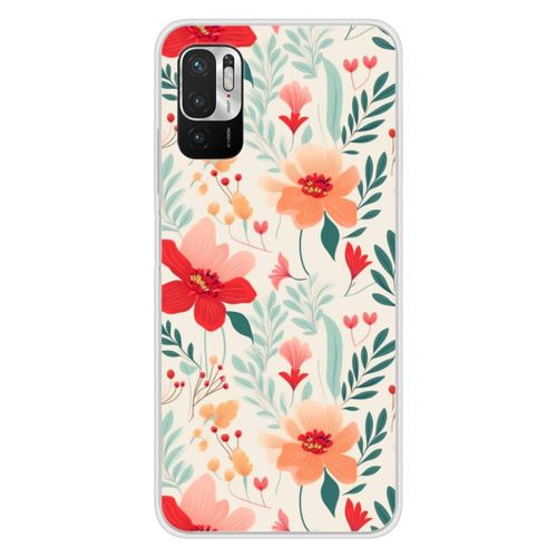 Coque En Silicone - Compatible Xiaomi Redmi Note 10, Xiaomi Redmi Note 10s - Design Flower Wall