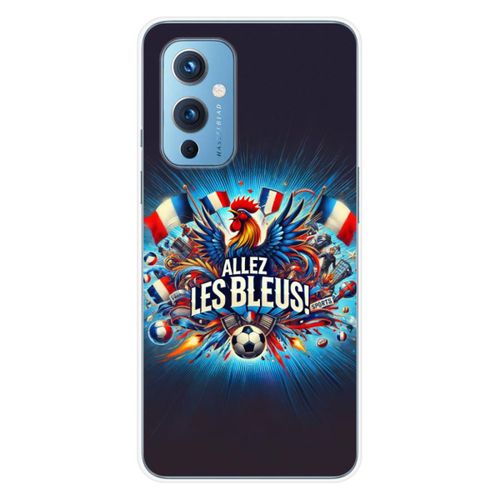 Coque En Silicone - Compatible Oneplus 9 - Design Allez Les Bleus