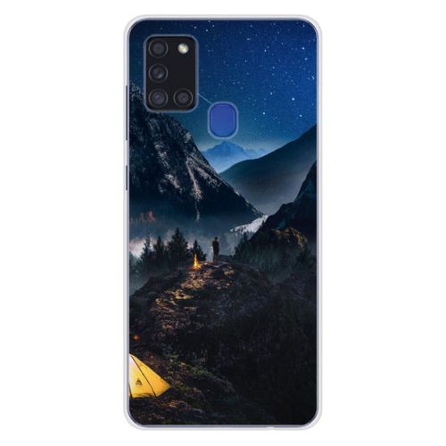 Coque En Silicone - Compatible Samsung Galaxy A21s - Design Seul En Montagne