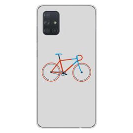 Coque En Silicone - Compatible Samsung Galaxy A71 - Design Bike Color Hipster