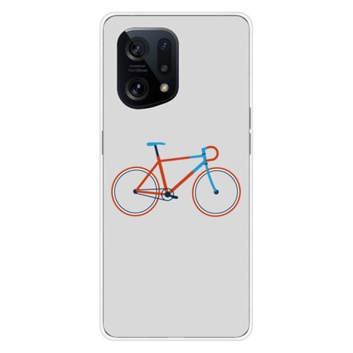 Coque En Silicone - Compatible Oppo Find X5 - Design Bike Color Hipster