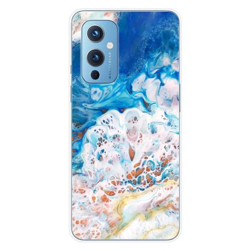 Coque En Silicone - Compatible Oneplus 9 - Design Marbre Ocean