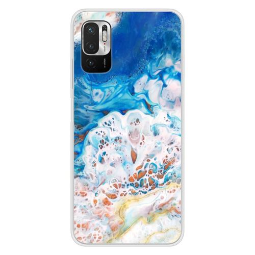 Coque En Silicone - Compatible Xiaomi Redmi Note 10, Xiaomi Redmi Note 10s - Design Marbre Ocean