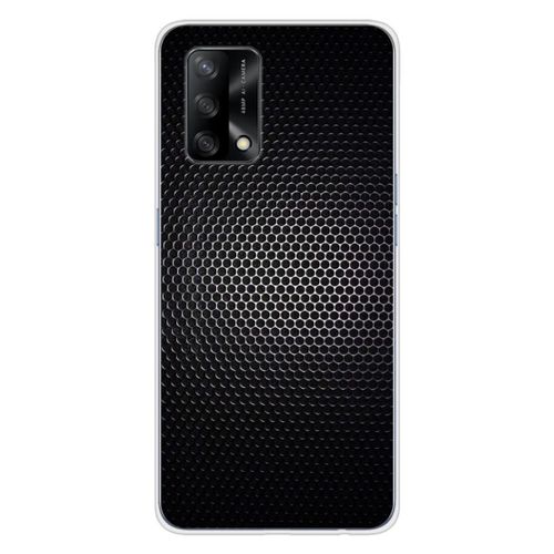 Coque En Silicone - Compatible Oppo A74 4g - Design Dark Metal