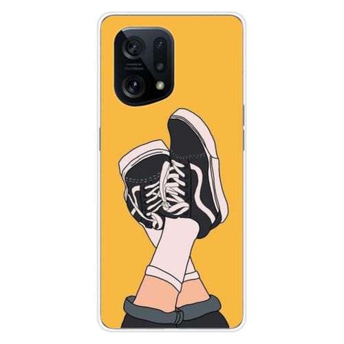 Coque En Silicone - Compatible Oppo Find X5 - Design Sneakers