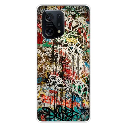 Coque En Silicone - Compatible Oppo Find X5 - Design Graffiti 1