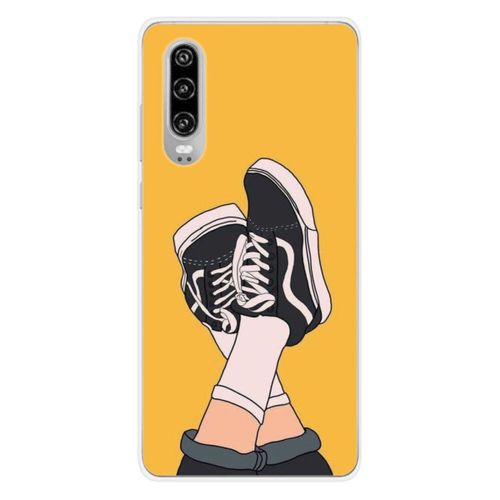 Coque En Silicone - Compatible Huawei P30 - Design Sneakers