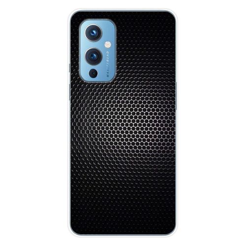 Coque En Silicone - Compatible Oneplus 9 - Design Dark Metal