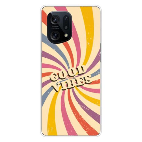 Coque En Silicone - Compatible Oppo Find X5 - Design Good Vibes