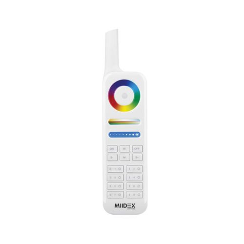 Miidex - Télécommande 50m rf gamme 8 zones rgb + white 6108