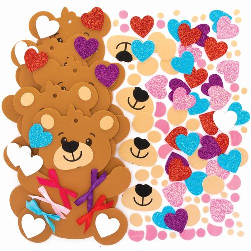Baker Ross Love B R Fc415 Lot De 5 Décorations En Caoutchouc Mousse Pour Enfants