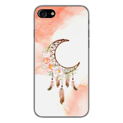 Coque En Silicone - Compatible Apple Iphone 8 - Design Dreamcatcher Lune
