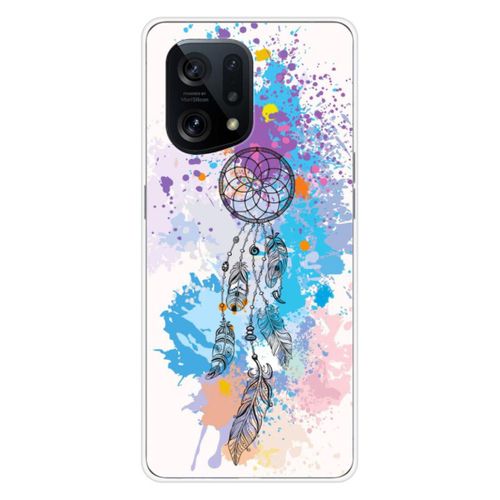 Coque En Silicone - Compatible Oppo Find X5 - Design Dreamcatcher Color