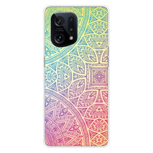 Coque En Silicone - Compatible Oppo Find X5 - Design Mandala Pastel