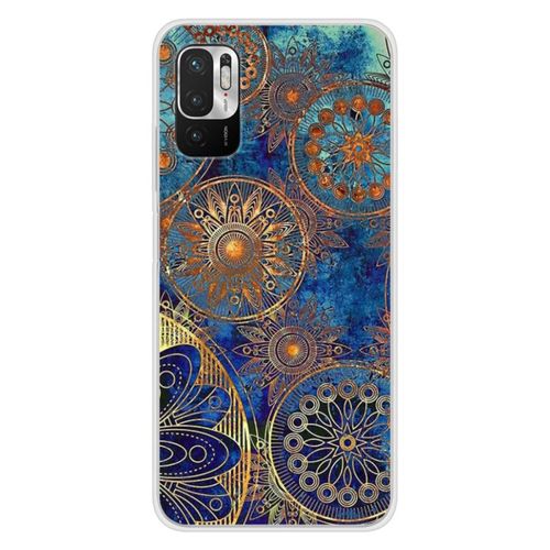Coque En Silicone - Compatible Xiaomi Redmi Note 10, Xiaomi Redmi Note 10s - Design Mandalla Bleu