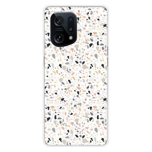 Coque En Silicone - Compatible Oppo Find X5 - Design Terrazzo Color