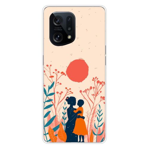 Coque En Silicone - Compatible Oppo Find X5 - Design Souffle De Tendresse