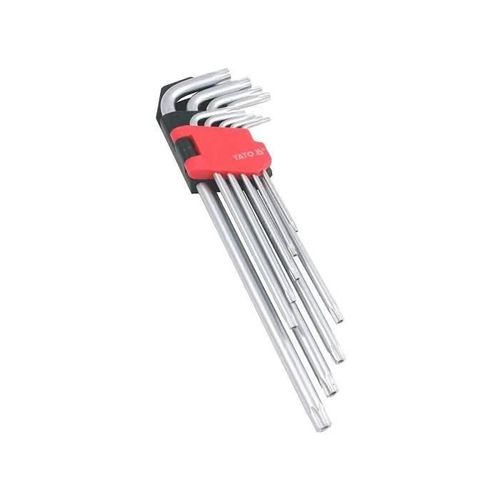Clé Torx YATO YT-0512 pratique Longueur CR-V - Acier Chrome Vanadium - Tailles t10-T50