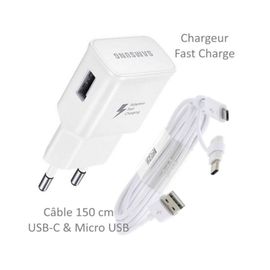 Samsung Original Adaptateur de Charge Rapide Blanc 15w maxi Prise Chargeur Secteur Courant Origine Pour Oppo A2 A3s A5s A7 A12 A15 A16 A17 A18 A31 A37 A38 A53 A54 A55 A57 A58 A77s A78 A79 A83 A92 A96