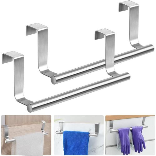 ERYI-2 Pcs Porte-Serviettes Mural En Acier Inoxydable 23*6.2Cm Porte Serviette Suspendu Support Serviette Mural Barres Porte-Serviette Porte-Serviettes De Salle De Bain Porte Serviette Inox Mural