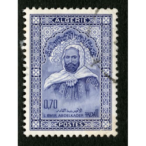 Timbre Oblitéré Algérie, L'emir Abdelkader, Postes, 0.70
