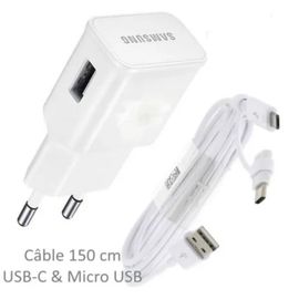 Pour Oppo - Adaptateur Prise Chargeur Secteur Samsung Original Origine compatible Oppo A2 A3s A5s A7 A12 A15 A16 A17 A18 A31 A37 A38 A52 A53 A54 A55 A57 A58 A71 A74 A76 A77s A78 A79 A83 A92 A95 A96