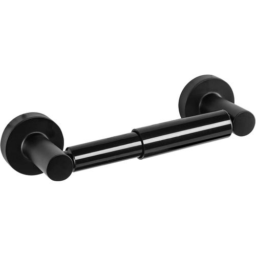 ERYI-Porte-Rouleau De Papier Toilette Pour Salle De Bain Et Buanderie, Acier Inoxydable Sus 304, Porte Essuie Tout Mural, Support Papier Toilette Évolutif Derouleur Wc Cuisine (Noir Mat)
