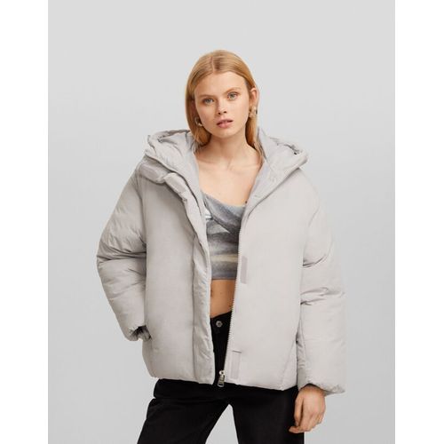  Doudoune Capuche Nylon Femme Xs-S Gris
