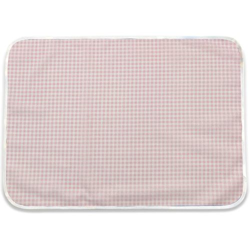 Eryi-, Sets De Table En Pur Coton Pour Le Repas - Goûter À La Maternelle Taille 52 X 37 Cm Motif Carreaux Roses