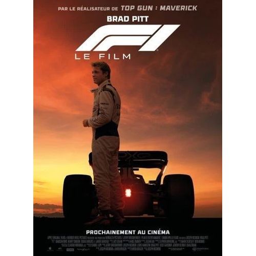 F1 (Le Film) - Véritable Affiche De Cinéma Pliée - Format 40x60 Cm - De Joseph Kosinski Avec Brad Pitt, Damson Idris, Javier Bardem, Kerry Condon, Tobias Menzies / Formule 1 - 2025