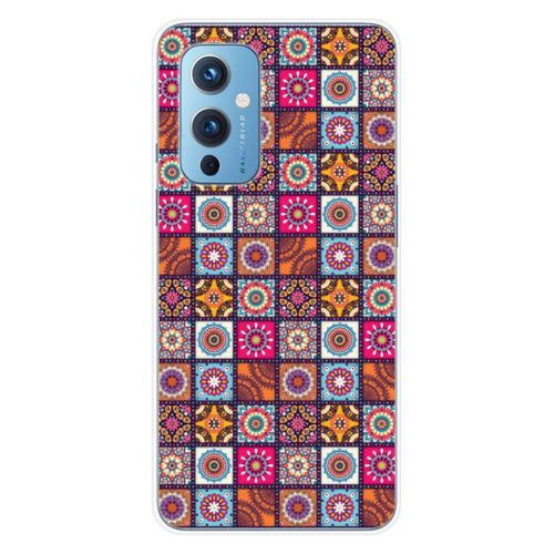 Coque En Silicone - Compatible Oneplus 9 - Design Patchwork Mandala