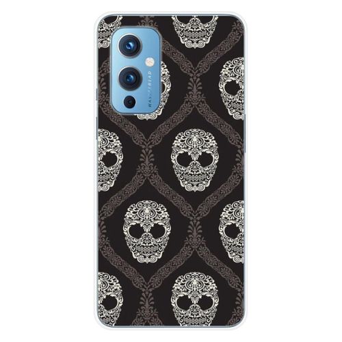 Coque En Silicone - Compatible Oneplus 9 - Design Floral Skull