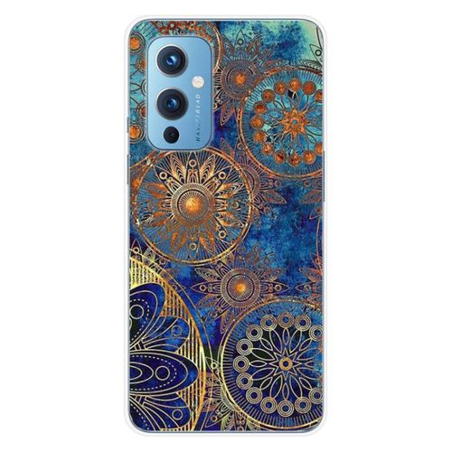 Coque En Silicone - Compatible Oneplus 9 - Design Mandalla Bleu